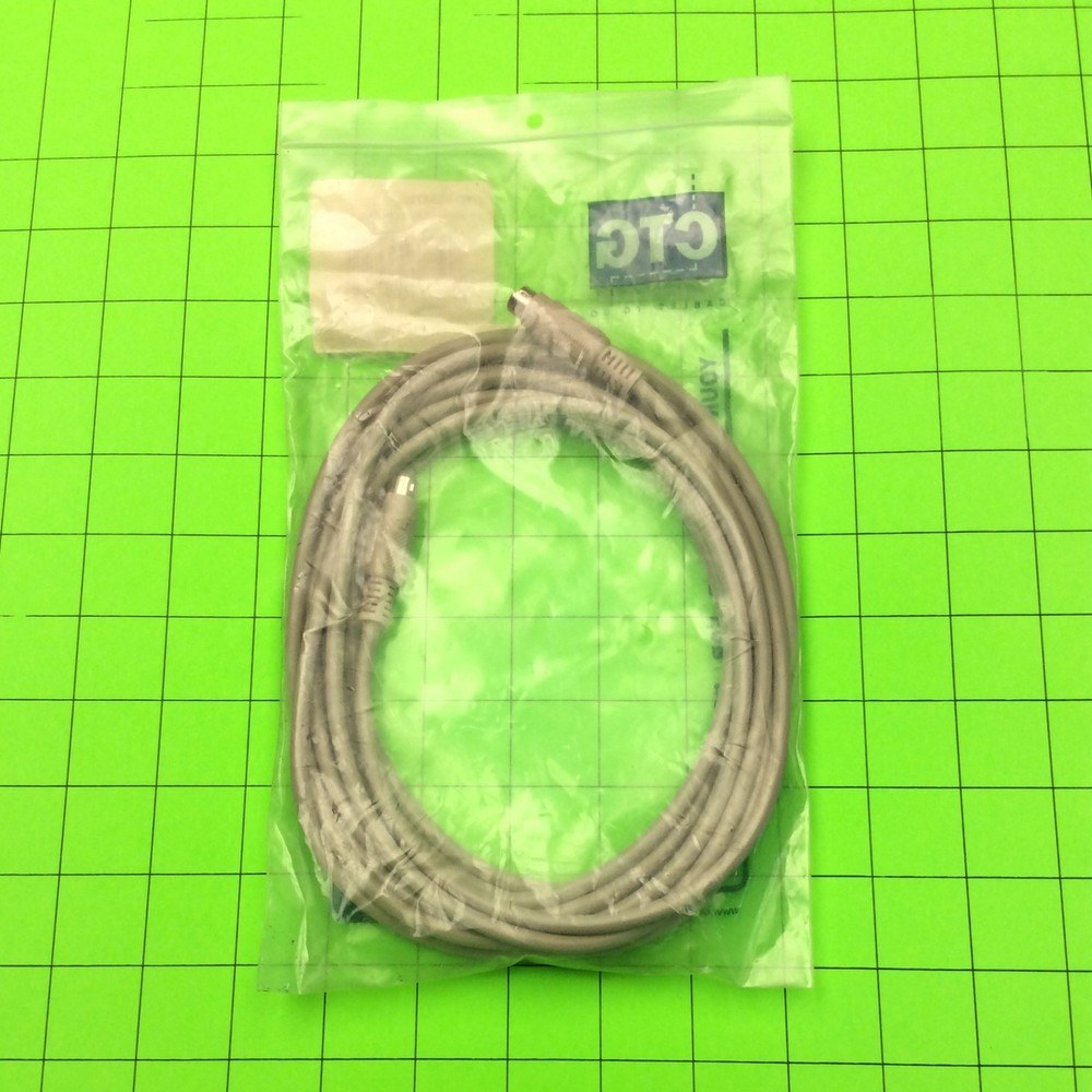 09472 DEXT6MM15 15FT M/M 6 Pin Mini Din Extension Cable Cord