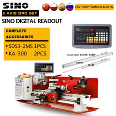 SINO SDS2MS Set Digital Readou +2PCS Linear Scale 5U for Lathe Mill CNC Machine