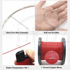 PTFE Cable Wire 26 28 30 32 34 36 38 40AWG Flexible Tinned Copper Cable UL10064