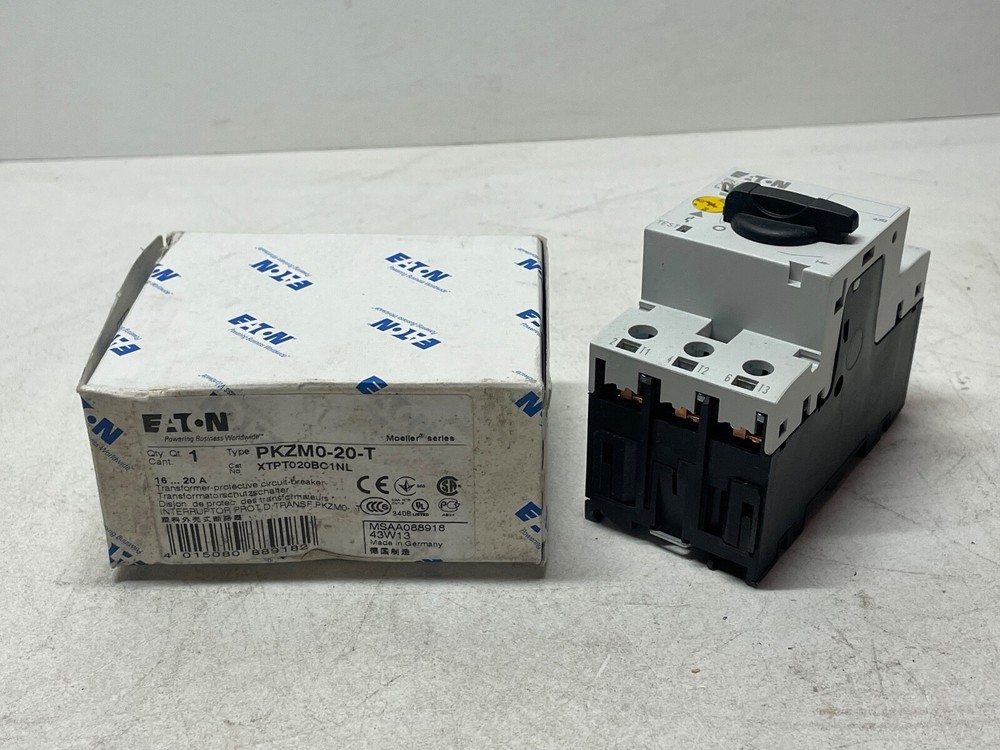 Eaton Moeller PKZM0-20-T Motor Protector Circuit Breaker 16-20A 3-P XTPT020BC1NL
