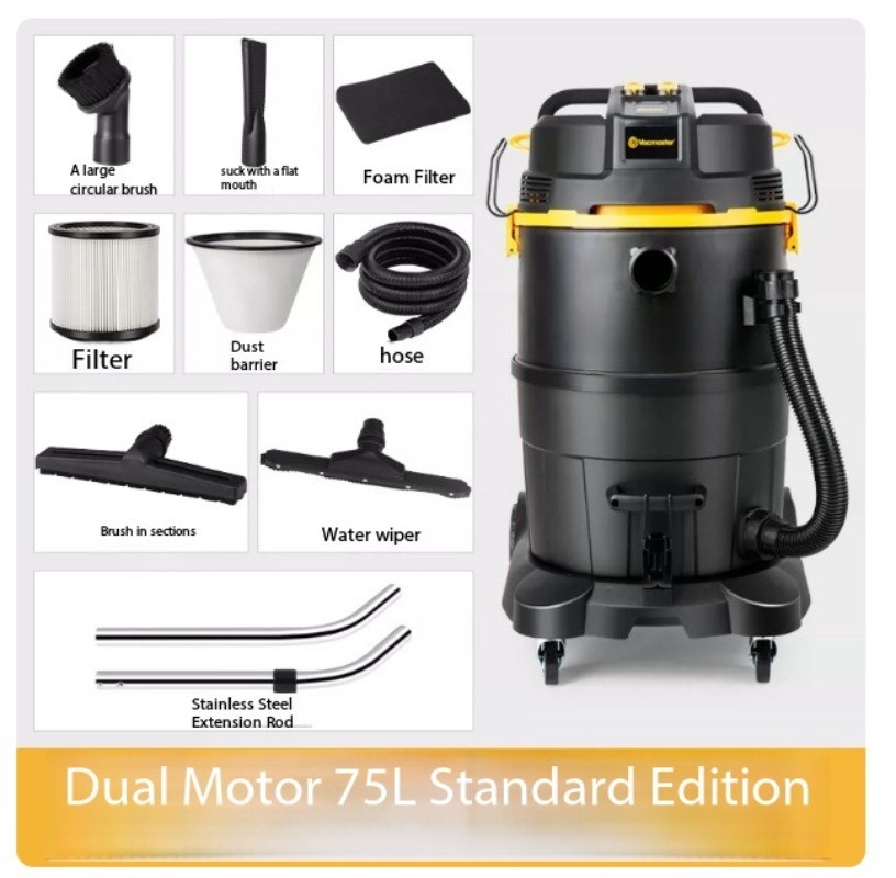 Industrial Vacuum Cleaner: High-Power, High-Suction Commercial Wet/Dry Vacuum