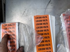 Brady Voltage Marker Tag Cards 6GX76/6GX77/6GX79/6GX80/6GX95/6GX84 (Lot of Many)