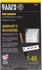 Wire Marker Numbers Book Panel Labels Adhesive Label Cable Markers Sheet Tags