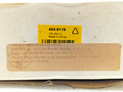 RS 454-5119 OEP 5 VDC12 VDC OUTPUT POWER SUPPLY