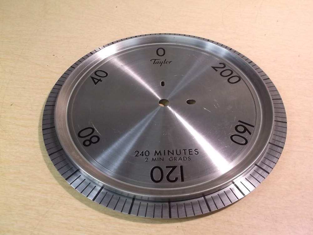 Taylor 240 Minutes Dial Gauge Plate Face *FREE SHIPPING*