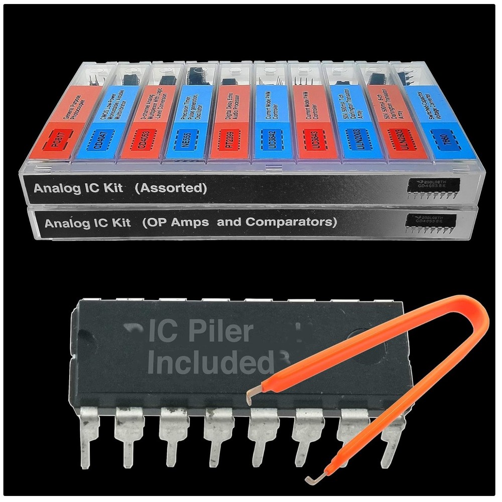 Electronics Parts Kit – 161 pcs Analog IC Components