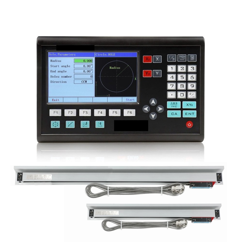 12.6″ 36.2″ Linear Scale Digital Readout 2Axis DRO Display Bridgeport 9X42 Table
