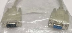 DB9M to DB9F 1FT Beige Cable
