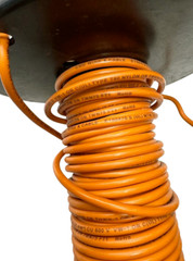 CME E102470 Orange Machine Tool Insulated Wire 10 AWG Approx 45′ Long, 2 lbs