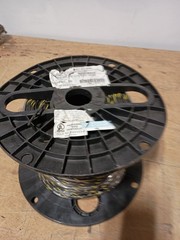 Black Yellow Stripe Contractor 816 FT Spool 14 GA Wire THWN THHN MTW AWM 600 V