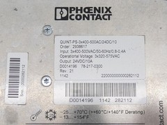 Phoenix Contact 2938617 QUINT-PS-3X400-500AC/24DC/10 Power Supply 24VDC 10A