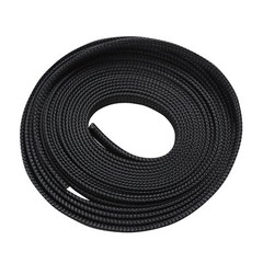 BLACK 100 FT 1/8″ EXPANDABLE WIRE CABLE SLEEVING SHEATHING BRAIDED LOOM TUBING