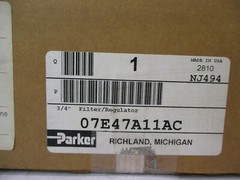 Parker Filter/Regulator #07E47A11AC P Max 250PSI Temp Max 175°F 80°C A896AES