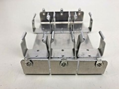 Keystone Electronics 201 Aluminum Battery Holder; Fits 6 D Batteries NEW