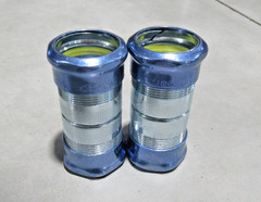 2 Pack Hubbell Raco 2925RT Raintight 1-1/4″ EMT Conduit Coupling, Steel *NEW*