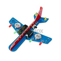 LED Flowing Light Aircraft Model Kit DIY Electronic Kit Circuit Toy Soldering