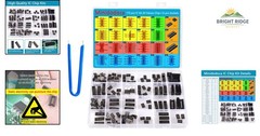 173 Piece IC Chip Assortment Kit with 12 Sockets and IC Plier for Electronics