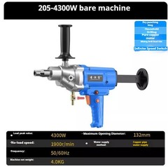 Electric Diamond Core Drill Concrete Core Drill Dry and Wet Torque Drill