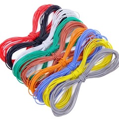 Silicone Cable Flexible Wire 2 AWG to 30 AWG Strand Dia Ø 0.08mm Various Colours