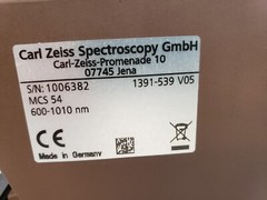 Carl Zeiss MCS 54 Spectrometer 600‑1010 nm VIS‑NIR Module Germany Thin Film
