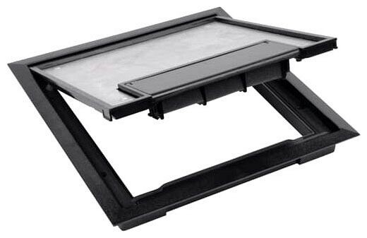 Steel City 667-CST-SW-BLK, Black, Non-Metallic, Square, Floor Box Cover, 1 pc
