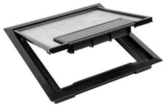 Steel City 667-CST-SW-BLK, Black, Non-Metallic, Square, Floor Box Cover, 1 pc