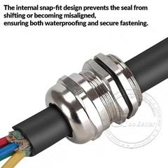 Cable Gland Nickel-Plated Brass Compression M6-M100 PG7-PG63 G1/4-G3 NPT1/4-NPT3