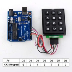 10pcs 12 Key 3×4 Keypad Module Matrix Membrane Array Switch Keyboard for Arduino