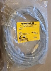 **NEW Turck RS 4.4T-10 patchcord, Eurofast, 4-pin Straight Male, 10 Meters