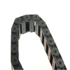 US Stock R38 18mmx37mm Plastic Semi Closed Cable Drag Chain Carrier 1 Meter 2Pcs