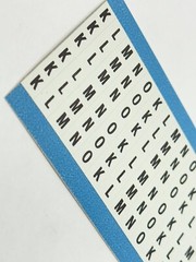 Brady WM-K-O-PK Vinyl Cloth Wire Marker 112424 LOT OF 25 SHEETS