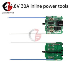 4S 16.8V 30A 18650 Li-ion Battery Protection Board BMS Dual MOS for Power Tool