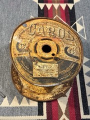 Vintage Carol Cable Co Metal Wire Spool Pawtucket RI #16 TFF