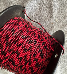 100 feet ~ Solid 20GA Wire ~ Red Black ~ AT&T ~ May 1986 ~ NEW from Spool