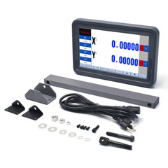 TOAUTO 2pc Linear Scales+ Digital Readout Touch Screen 2 Axis DRO full Kit
