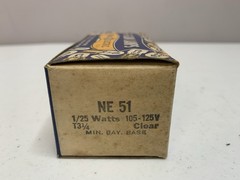 Vintage Box of 10 NOS GE NE-51 Glow Lamps General Electric Bulbs