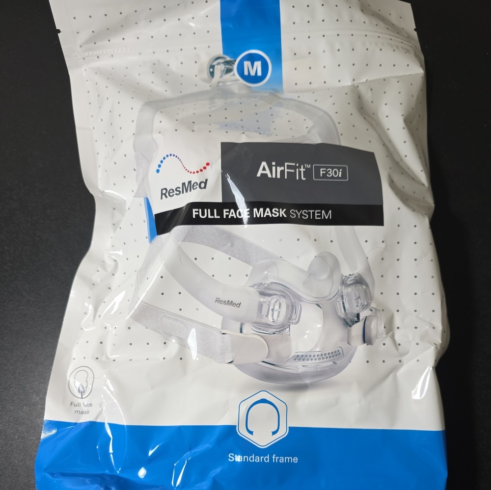 ResMed F30i Full Face System M/STD Headgear AirFit System 63332 New Medium FS