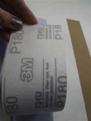 3M IMPERIAL HOOKIT 50 SANDING SHEETS 16 1/2″ X 2 3/4″ 734U P180