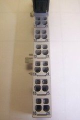 TURCK ELECTRONIC DIGITAL INPUT MODULE W/ TERMINAL BASE BL20-4DI-24VDC-P
