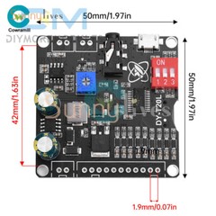 DC6-35V Voice MP3 Playback Control Module 9-way One-On-One Trigger Audio Board