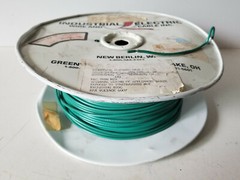 IEWC 16 AWG PVC MTW Hook Up Wire, Stranded Tinned Copper, Green, 10′ lengths