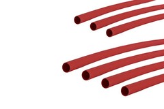 7 Lot TEMCo 1/4″ Marine Heat Shrink Tube 3:1 Adhesive Glue Lined 4 ft RED