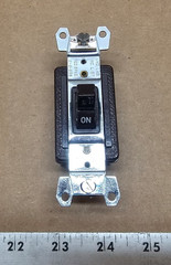 Arrow Hart 1891 Brown 15a 120-277vac Single Pole Senior Quette Switch, 1 pc