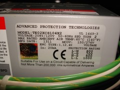 Advanced Protection Technologies Inc. (APT) TE02XCS104X2 Surge Protection Device