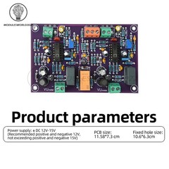 DC12-15V Positive&Negative Power Supply Professional VU Meter Head Driver Board