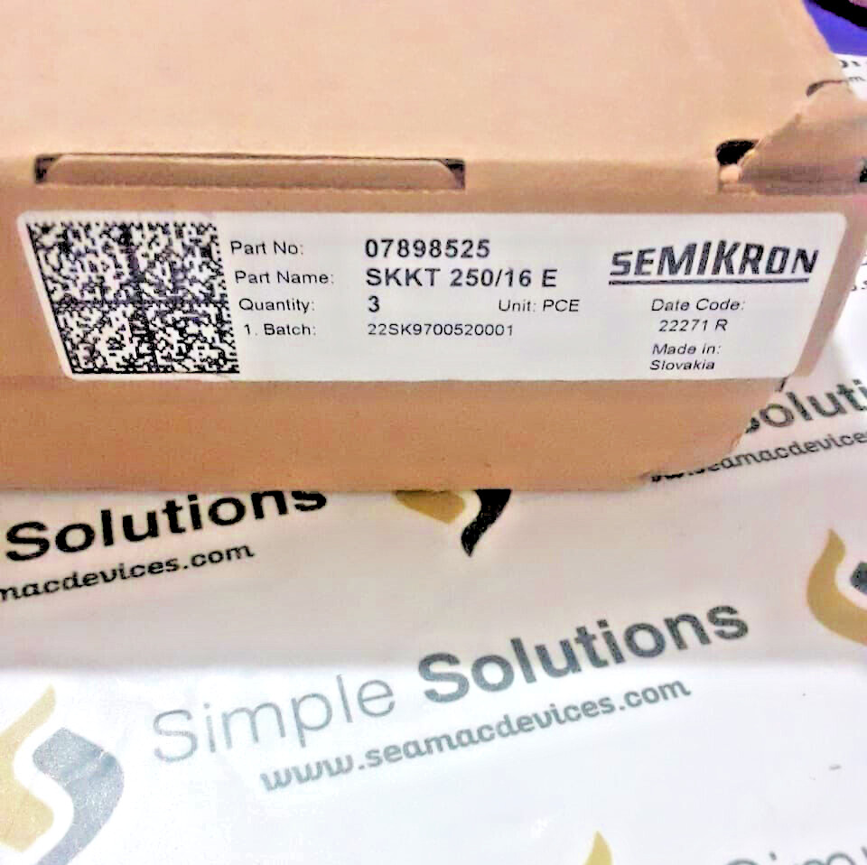 1 Pcs SKKT250/16E SEMIKRON THYRISTOR / DIODE MODULE Brand New, Original