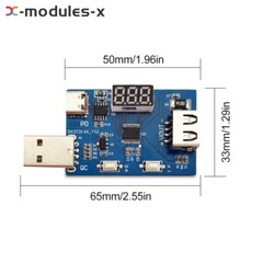 DC3.6~20V Adjustable Voltage Charging Head Aging Test Module QC2.0 QC3.0 PD3.0