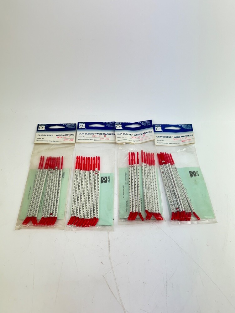 Brady Assorted Wire Marker Wand SCN-10 *LOT OF 4*