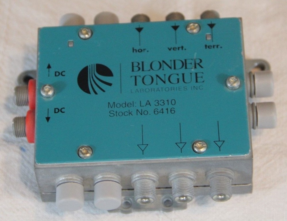 Blonder Tongue LA 3310 3 Leg In-Line Amplifier Stock No. 6416
