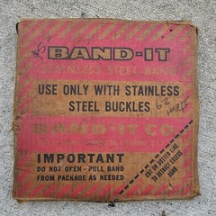 BAND-IT Stainless Steel Band 3/8″ and 1/2″ 100′ Roll – Lot of 2 (1 New)